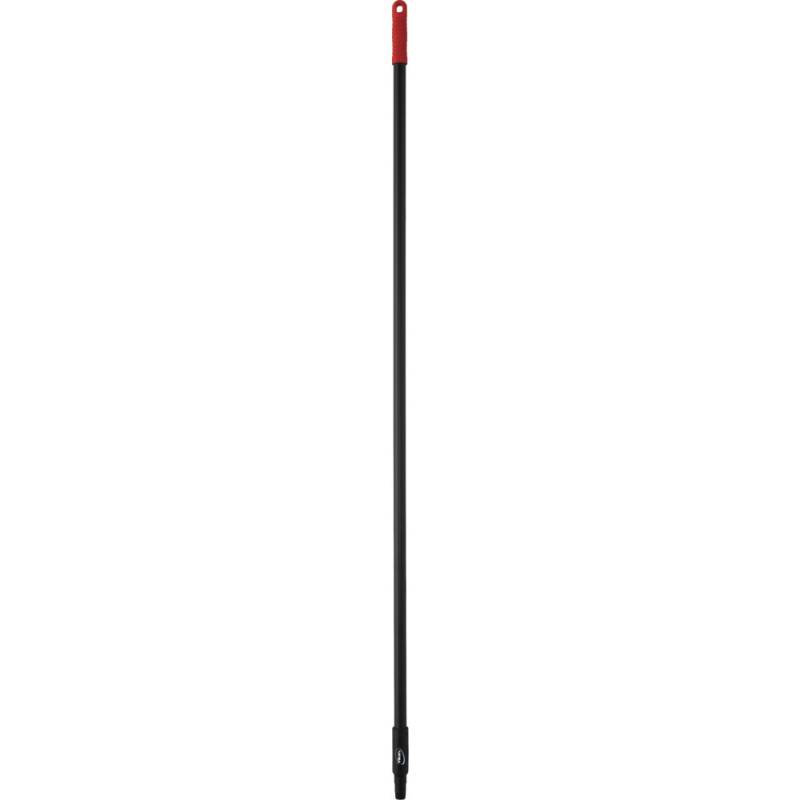 Skaft, med gevind, Vikan, 156cm, &Oslash;2,5cm, sort, PP/tr&aelig;