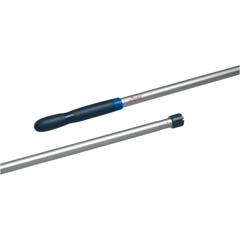 Skaft, med klik, Vileda SuperMop Micro, 138cm, &Oslash;2,5cm, bl&aring;, aluminium/PP, 138 cm *Denne vare tages ikke retur*