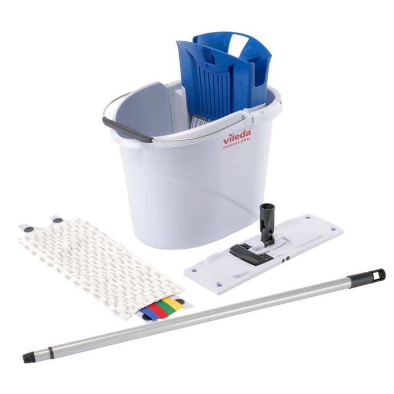 Moppestartpakke, Vileda UltraSpeed Mini, System st&oslash;rrelse 30, 10 l, flerfarvet, 30 cm, med presse
