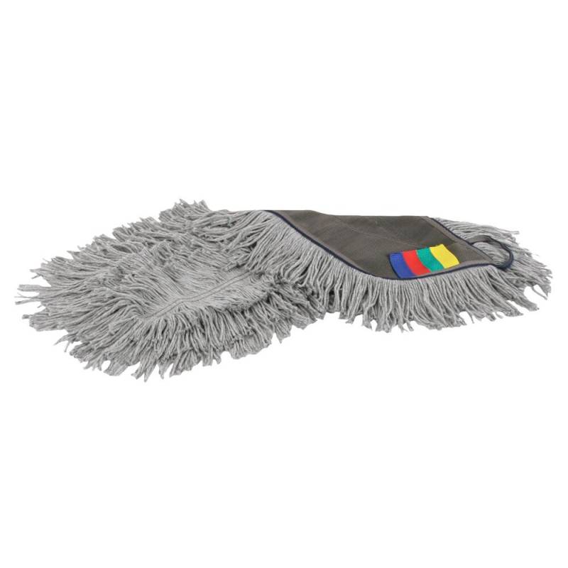 Moppe, Vileda Swep Single r-MicroTech, gr&aring;, mikrofiber, 50 cm, lommer