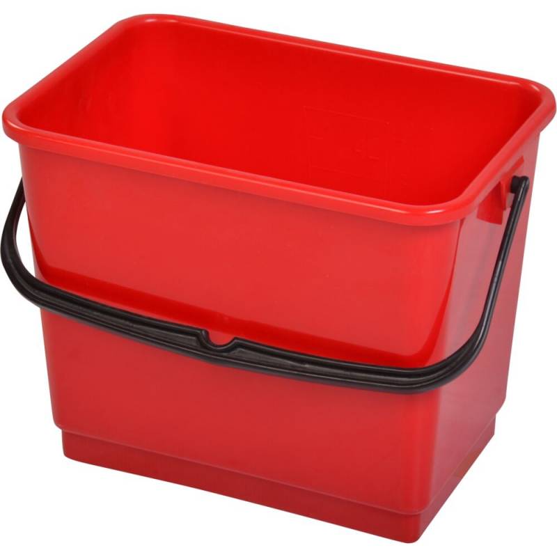 Inventarspand, Tina Trolleys, 255x155x195mm, 4 l, r&oslash;d, plast/PP, med hank *Denne vare tages ikke retur*