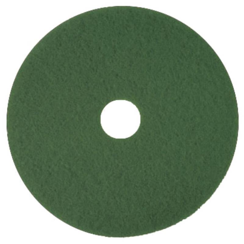 Gulvrondel, 3M Scotch-Brite, 18", &Oslash;460mm, gr&oslash;n, 85 mm, polyester, til reng&oslash;ring og polering *Denne vare tages ikke retur*