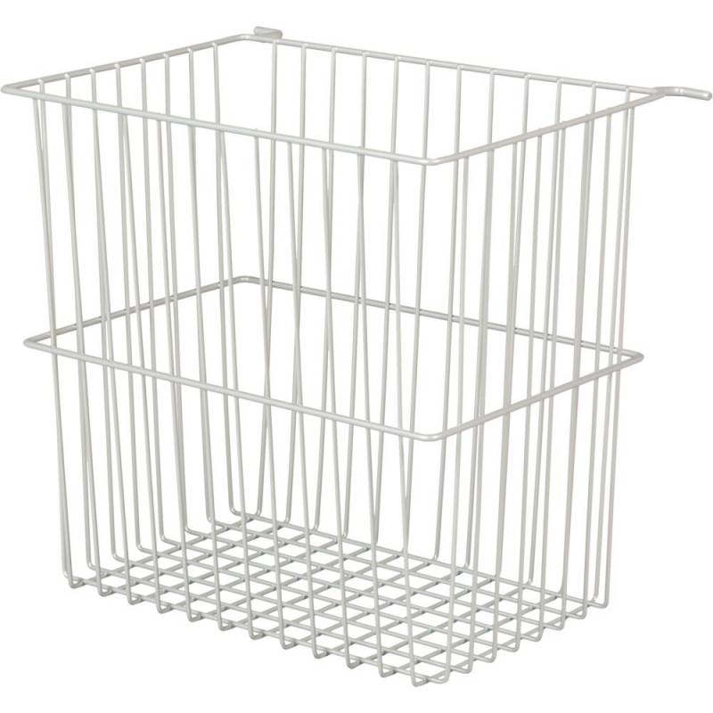 Tr&aring;dkurv, Tina Trolleys, 260x330x320mm, gr&aring;, pulverlakeret st&aring;l, med kroge vandret, stor *Denne vare tages ikke retur*