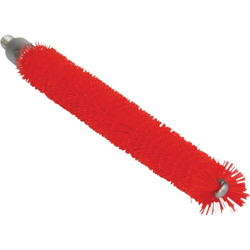 R&oslash;rrenserhoved, Vikan, 20cm, &Oslash;1,2cm, r&oslash;d, polyester/PP/rustfrit st&aring;l, medium *Denne vare tages ikke retur*