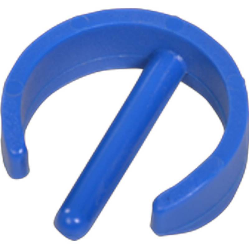Clips, 10mm, &Oslash;28mm, bl&aring;, plast, til 22 mm r&oslash;r, til r&oslash;rmontering *Denne vare tages ikke retur*