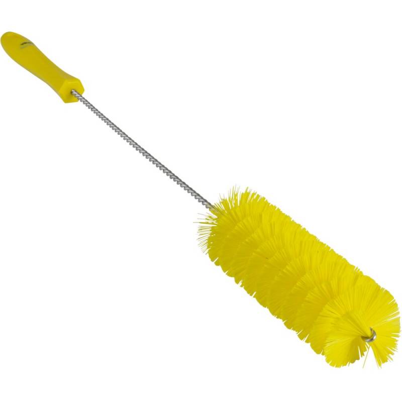 R&oslash;rrenser, Vikan, 50cm, &Oslash;5cm, gul, polyester/PP/rustfrit st&aring;l, medium