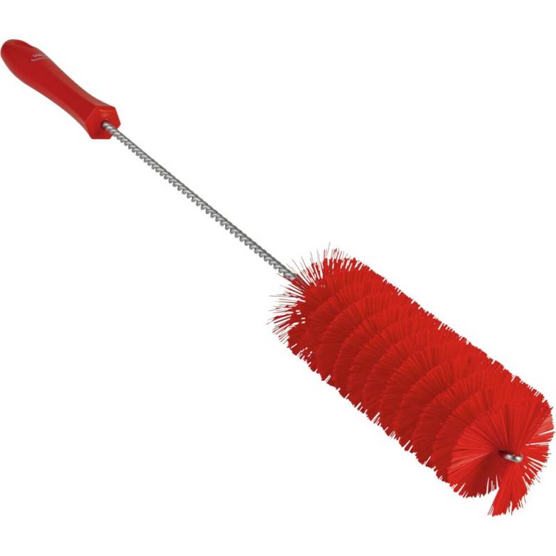 R&oslash;rrenser, Vikan, 50cm, &Oslash;5cm, r&oslash;d, polyester/PP/rustfrit st&aring;l, medium *Denne vare tages ikke retur*
