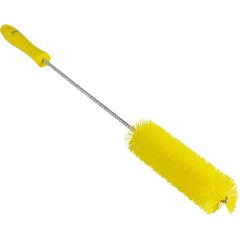 R&oslash;rrenser, Vikan, 50cm, &Oslash;4cm, gul, polyester/PP/rustfrit st&aring;l, stiv *Denne vare tages ikke retur*