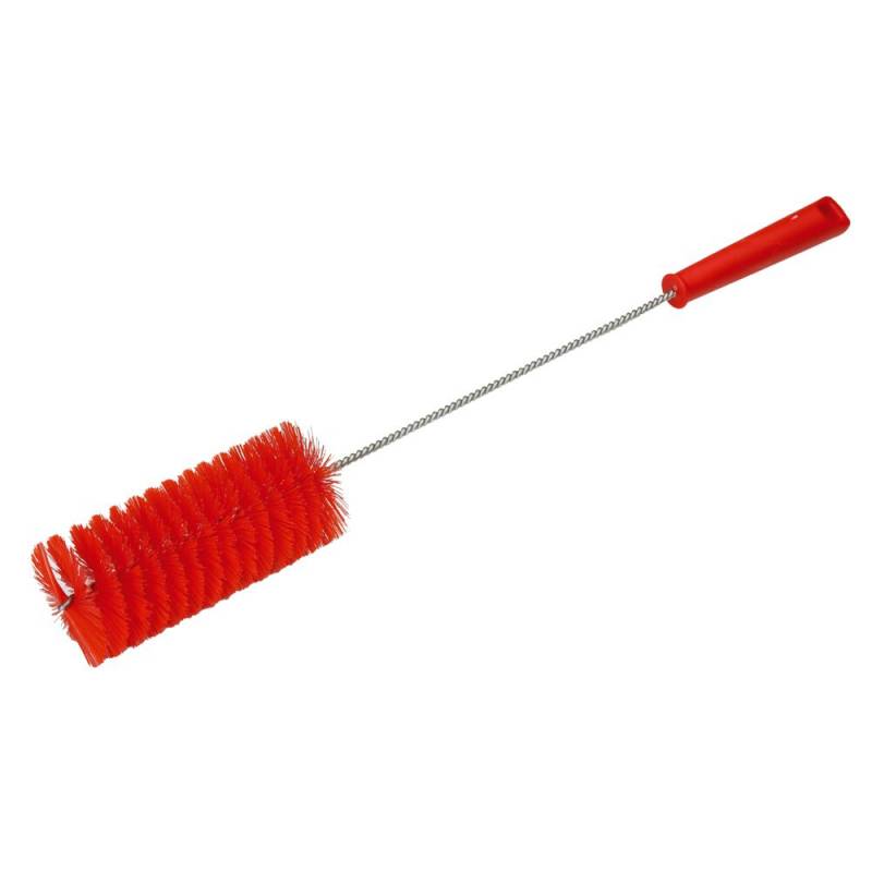 R&oslash;rrenser, Vikan, 50cm, &Oslash;6cm, r&oslash;d, polyester/PP/rustfrit st&aring;l, medium *Denne vare tages ikke retur*