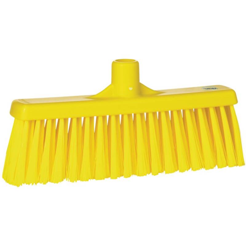 Fejekost, Vikan, gul, polyester/PP/rustfrit st&aring;l, 31 cm, medium *Denne vare tages ikke retur*