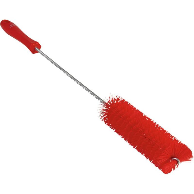 R&oslash;rrenser, Vikan, 50cm, &Oslash;4cm, r&oslash;d, polyester/PP/rustfrit st&aring;l, stiv *Denne vare tages ikke retur*