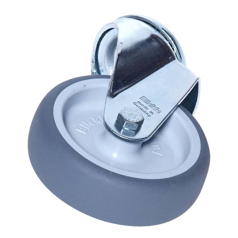 Hjul, Tina Trolleys, 32mm, &Oslash;100mm, gr&aring;, TPE gummi/PP, uden bremse, svingbart *Denne vare tages ikke retur*