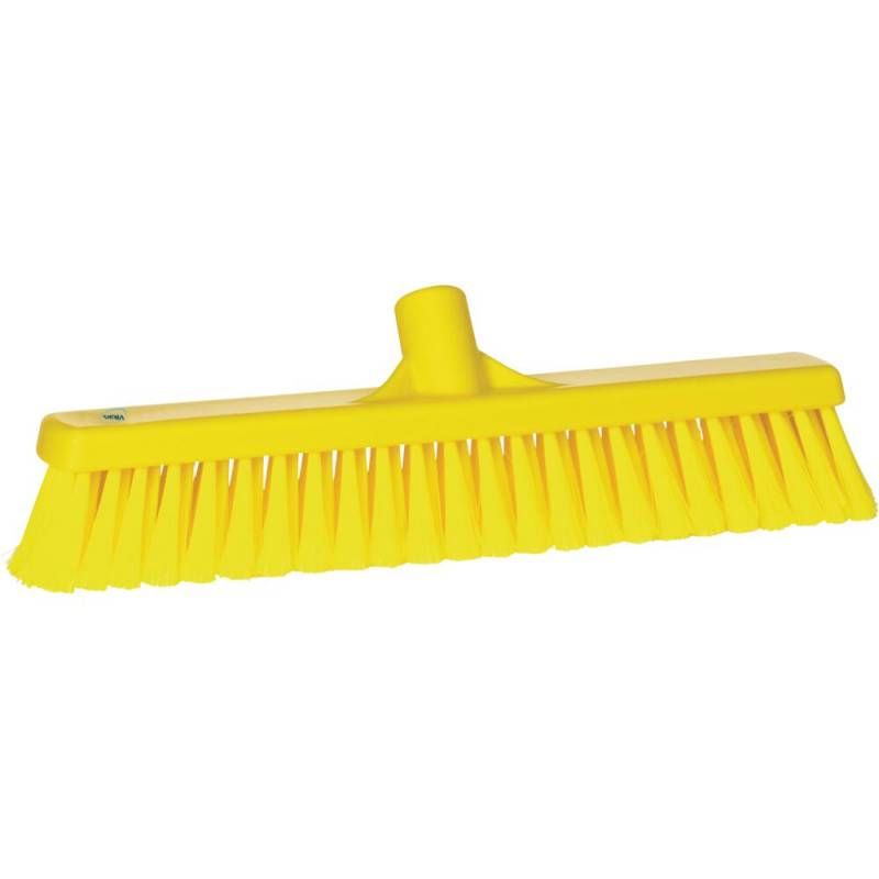 Fejekost, Vikan, gul, PP/rustfrit st&aring;l, 41 cm, bl&oslash;d, spaltet *Denne vare tages ikke retur*