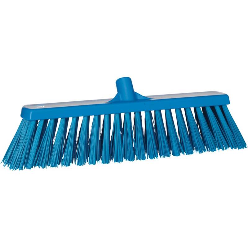 Fejekost, Vikan, bl&aring;, polyester/PP/rustfrit st&aring;l, 53 cm, meget stiv *Denne vare tages ikke retur*