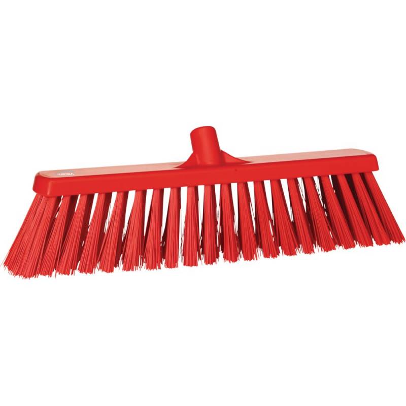 Fejekost, Vikan, r&oslash;d, polyester/PP/rustfrit st&aring;l, 53 cm, meget stiv *Denne vare tages ikke retur*
