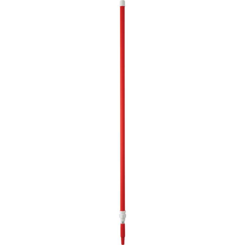 Teleskopskaft, med gevind, Vikan, r&oslash;d, aluminium/PP, 158-278 cm *Denne vare tages ikke retur*
