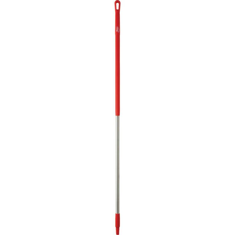Skaft, med gevind, Vikan, 151cm, &Oslash;3,1cm, r&oslash;d, PP/rustfrit st&aring;l *Denne vare tages ikke retur*