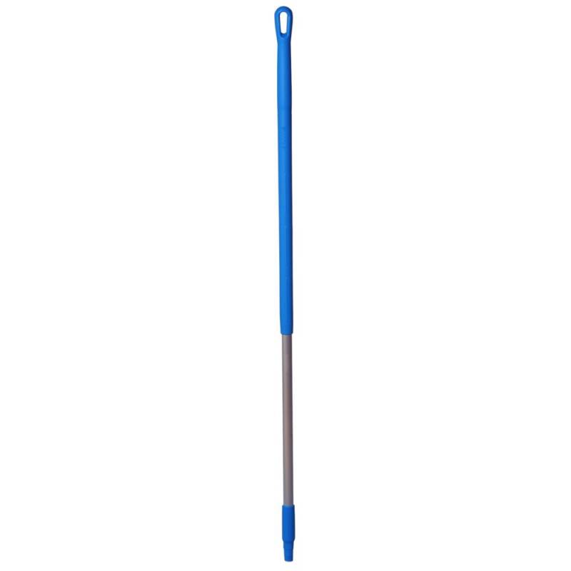 Skaft, med gevind, Vikan, 131cm, &Oslash;3,1cm, bl&aring;, aluminium/PP