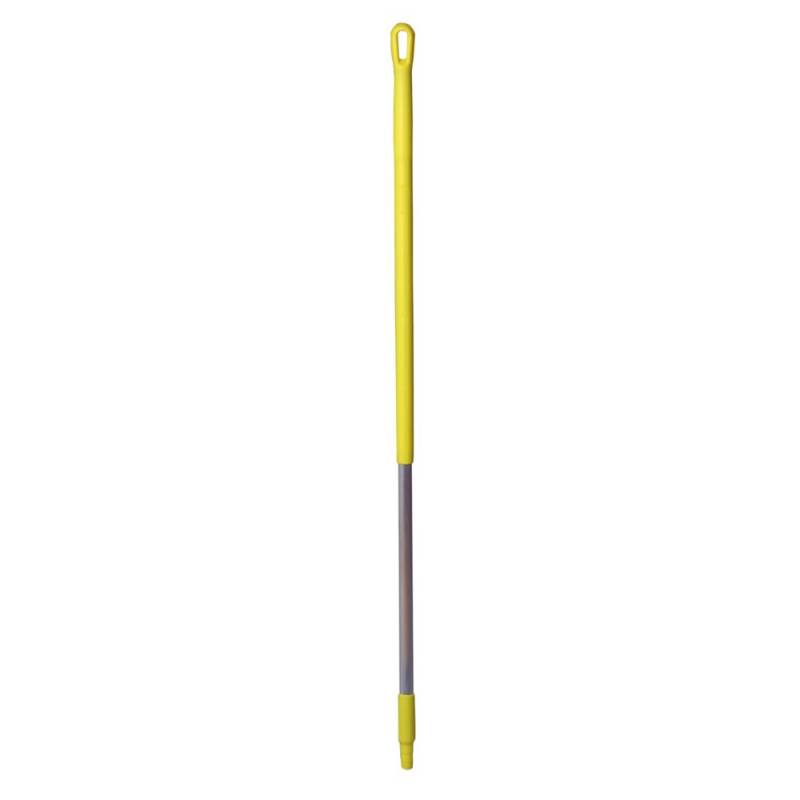 Skaft, med gevind, Vikan, 131cm, &Oslash;3,1cm, gul, aluminium/PP *Denne vare tages ikke retur*