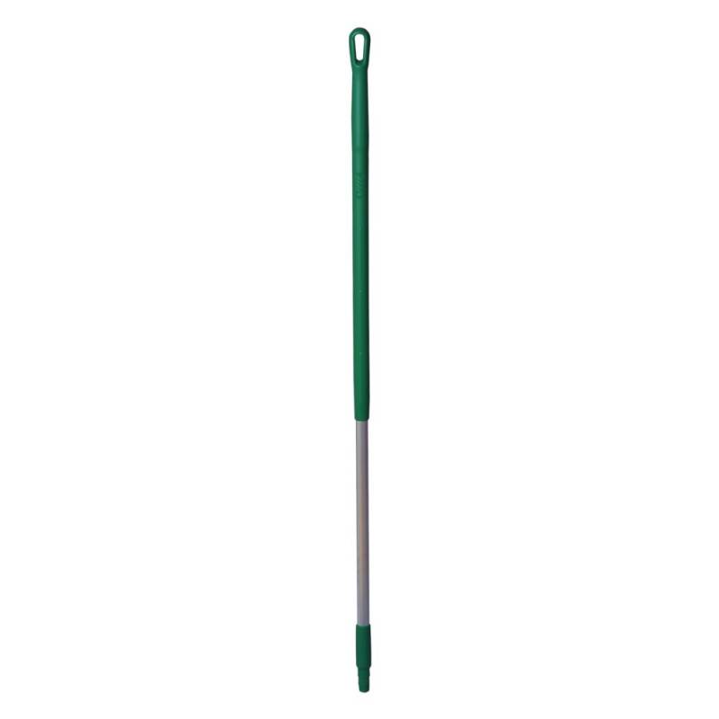 Skaft, med gevind, Vikan, 131cm, &Oslash;3,1cm, gr&oslash;n, aluminium/PP
