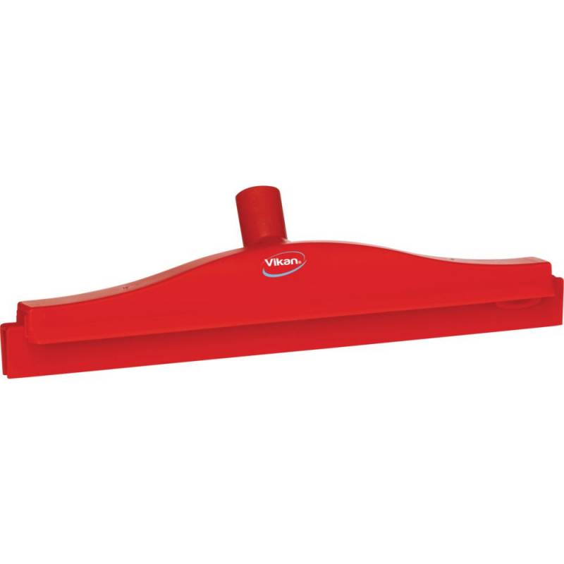 Gulvskraber, Vikan, 40,5x10x7,5cm, r&oslash;d, TPE gummi/PP, 40 cm, med drejeled og udskiftningskassette *Denne vare tages ikke retur*