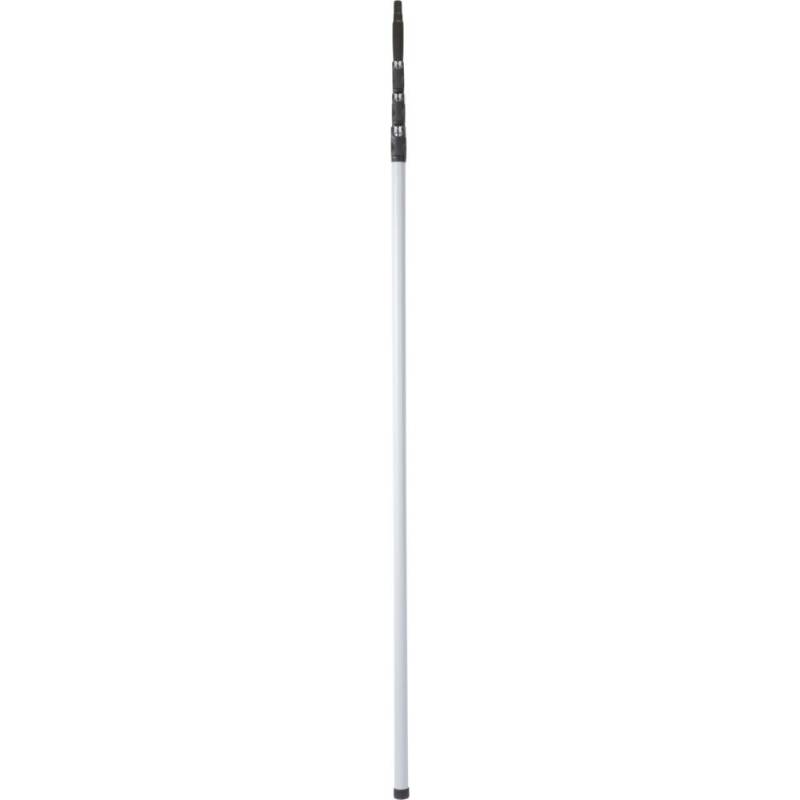 Teleskopskaft, med gevind, Vikan, &Oslash;3,4cm, gr&aring;, glasfiber/PP, 188-600 cm