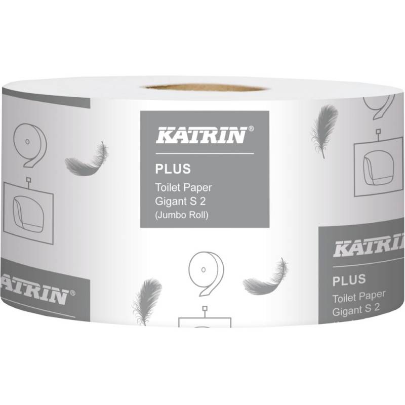 Jumborulle, Katrin Plus, 2-lags, Mini, 160m x 10cm, &Oslash;18cm, hvid, nyfiber