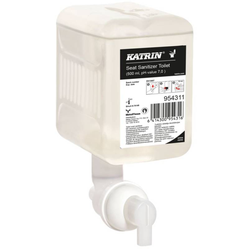 Toilets&aelig;de desinfektionsskum, Katrin, 500 ml, refill,0,4 ml pr. dosering