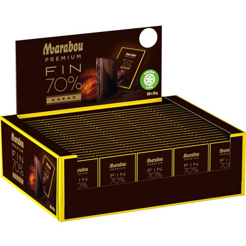Chokolade, Marabou Premium Dark, gave&aelig;ske, 120 stk., 10 g