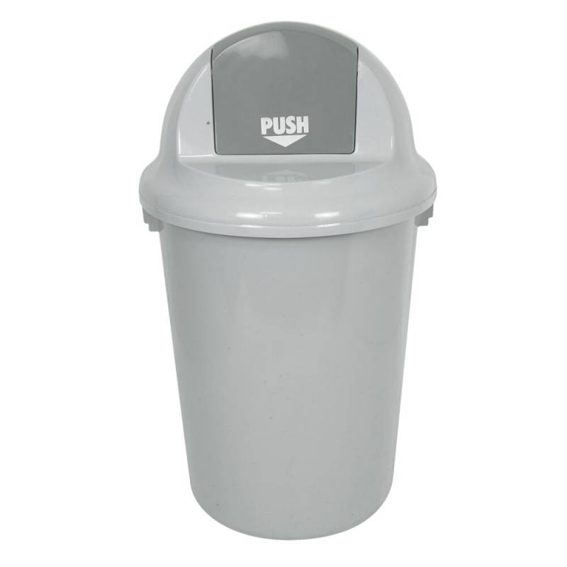 Affaldsspand, V-Part, gr&aring;, plast, 90 l, til tungt affald, udend&oslash;rs