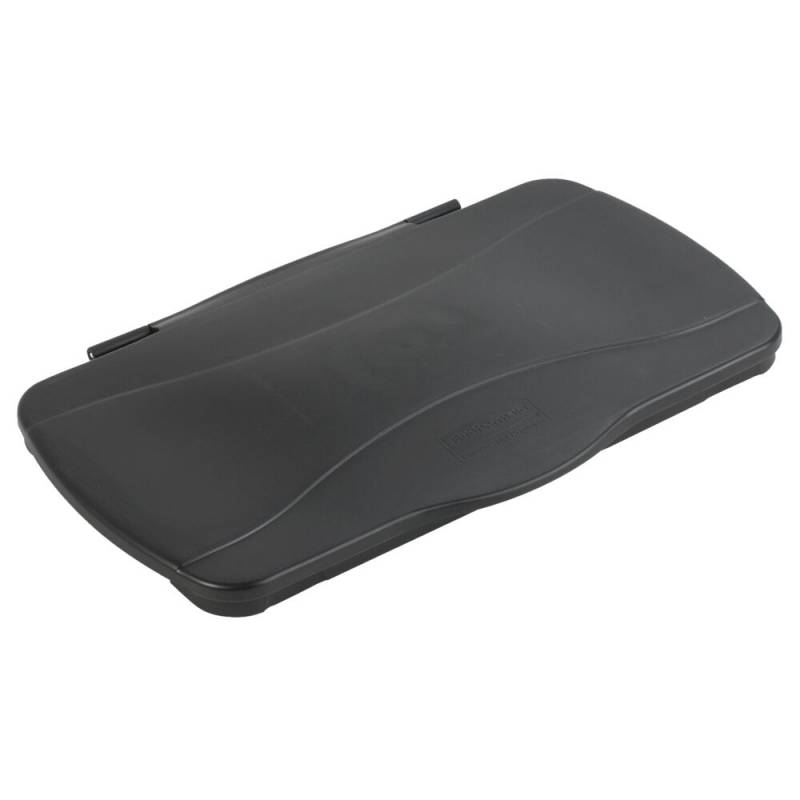 L&aring;g, Rubbermaid Slim Jim, sort, PE, lukket, til kildesortering