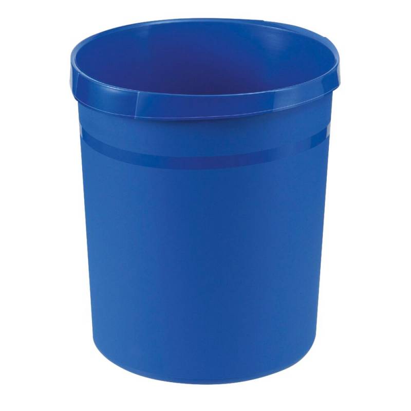 Papirkurv, V-Part, bl&aring;, plast, 18 l