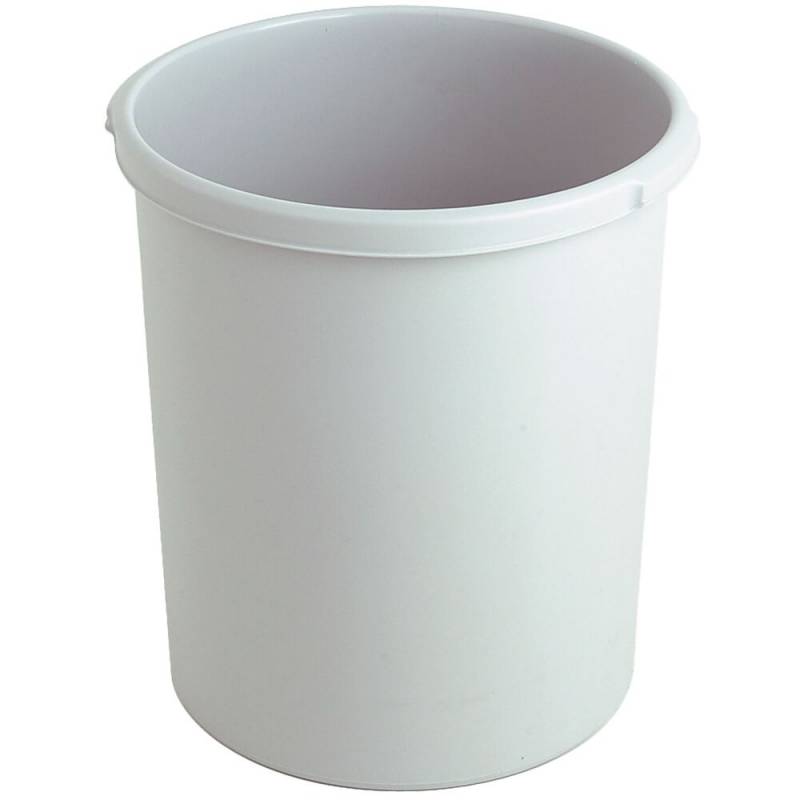 Papirkurv, V-Part, gr&aring;, plast, 30 l