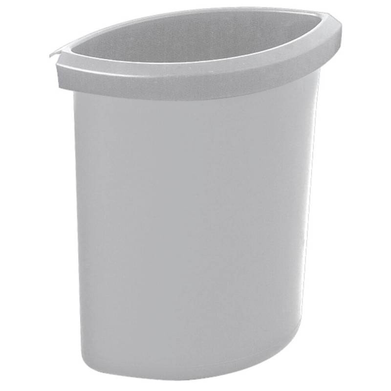 Indsats, V-Part, gr&aring;, plast, 6 l, til rund papirkurv, kildesortering *Denne vare tages ikke retur*