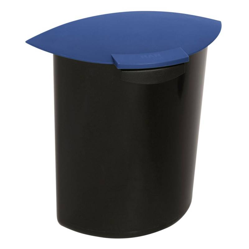 Indsats, V-Part, bl&aring;, plast, 6 l, med l&aring;g, til rund papirkurv, kildesortering *Denne vare tages ikke retur*