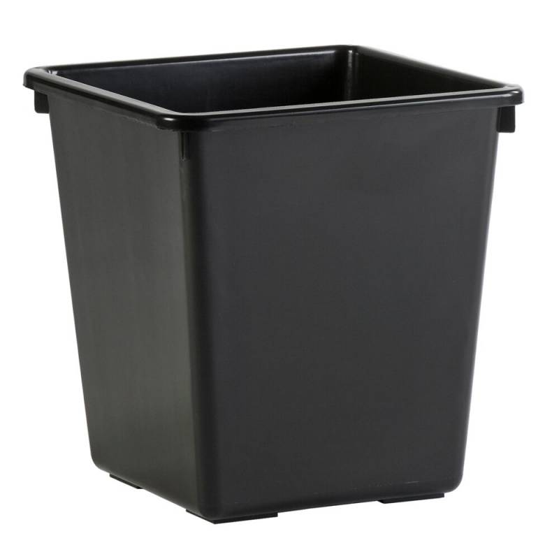 Papirkurv, V-Part, sort, plast, 27 l, kildesortering mulig, til tungt affald *Denne vare tages ikke retur*