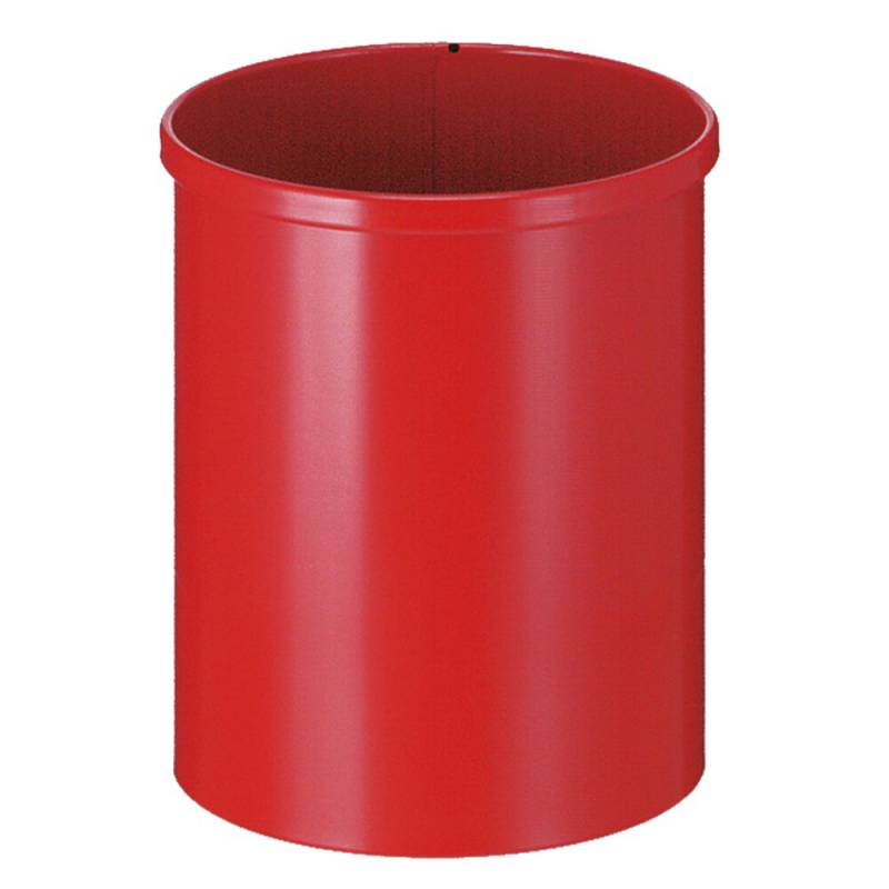 Papirkurv, V-Part, r&oslash;d, metal, 15 l *Denne vare tages ikke retur*