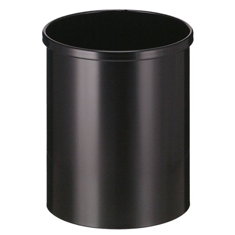 Papirkurv, V-Part, sort, metal, 15 l *Denne vare tages ikke retur*