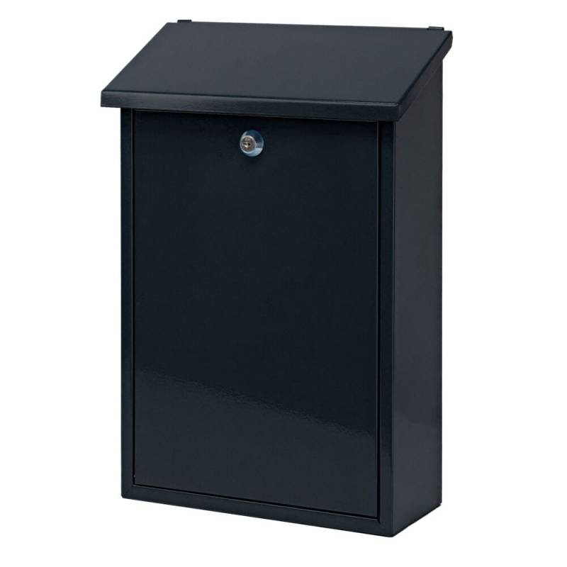 Postkasse, Toledon, 12x27x40cm, antracit, pulverlakeret st&aring;l *Denne vare tages ikke retur*