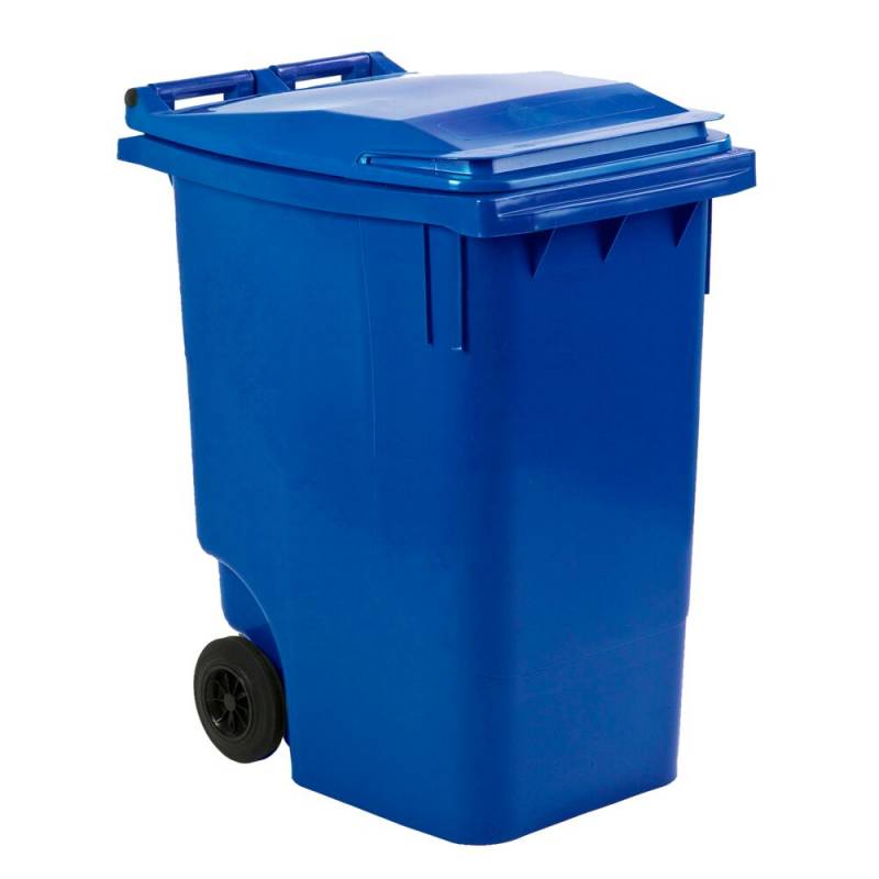 Affaldscontainer, ESE, bl&aring;, HDPE/plast, 360 l, UV-resistent, til tungt affald og udend&oslash;rs *Denne vare tages ikke retur*