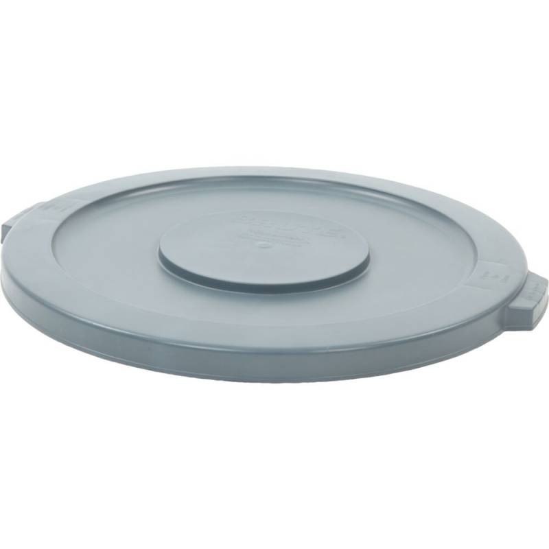 L&aring;g, Rubbermaid Brute, 3,8cm, &Oslash;56,8cm, gr&aring;, plast, til 121 l BRUTE container *Denne vare tages ikke retur*