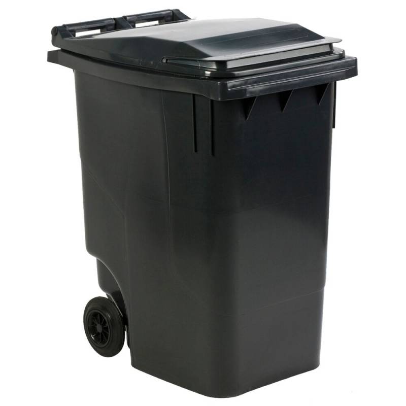 Affaldscontainer, ESE, gr&aring;, HDPE/plast, 360 l, UV-resistent, til tungt affald og udend&oslash;rs *Denne vare tages ikke retur*