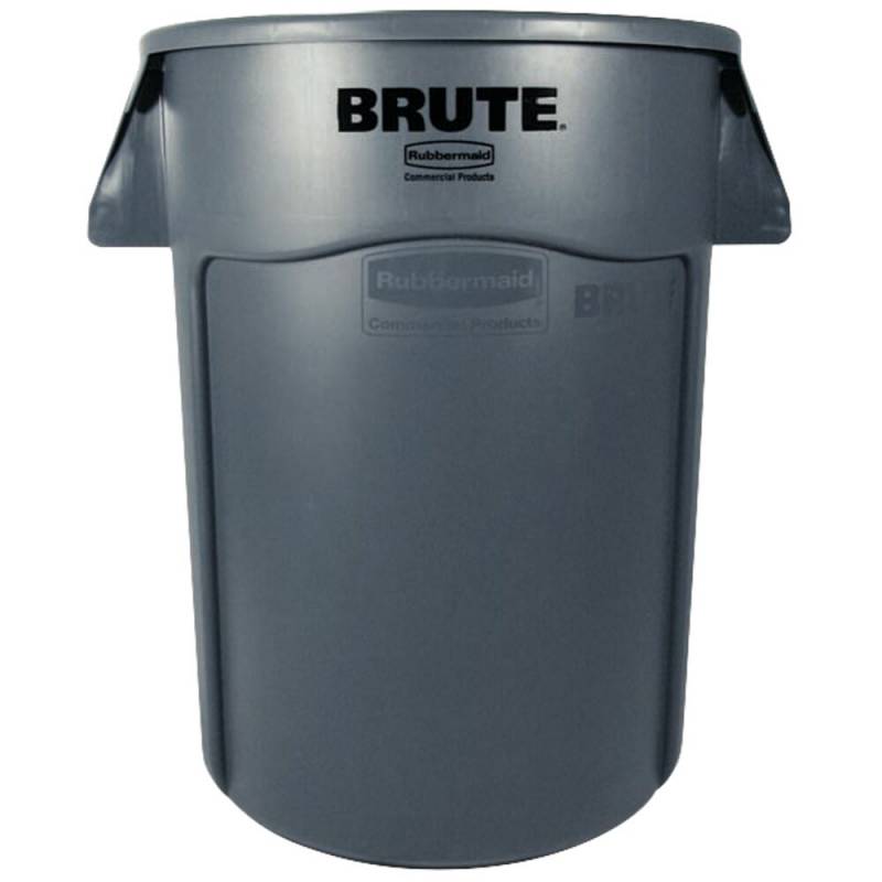 Affaldsspand, Rubbermaid Brute, gr&aring;, PE, 166.5 l *Denne vare tages ikke retur*