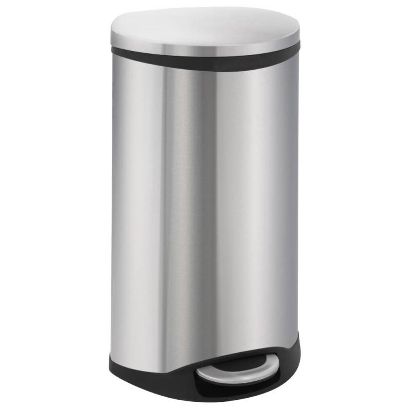 Pedalspand, EKO Shell-bin, st&aring;l mat, rustfrit st&aring;l, 30 l, m. plast inderspand og soft close l&aring;g, fingeraftryksfri *Denne vare tages ikke retur*
