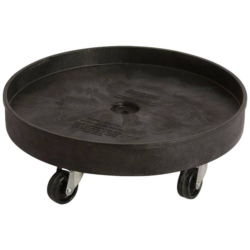 Vogn, Rubbermaid Brute, sort, plast, med kant, til 75,7l, 121,1l og 166,5l *Denne vare tages ikke retur*