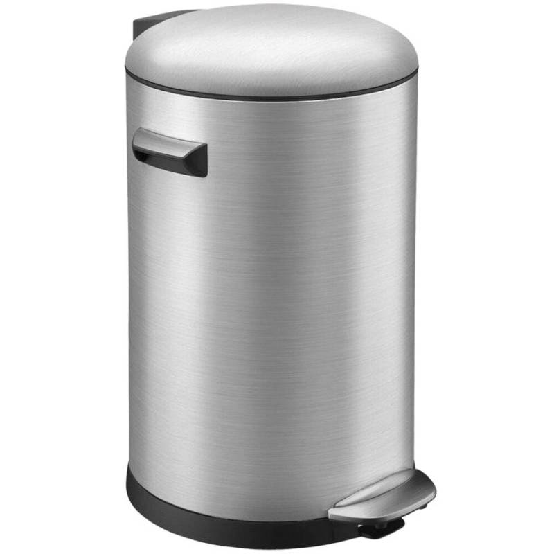 Pedalspand, EKO Belle Deluxe, st&aring;l mat, plast/rustfrit st&aring;l, 20 l, med inderspand i plast, og soft close l&aring;g, sikret mod fingeraftryk *Denne vare tages ikke retur*