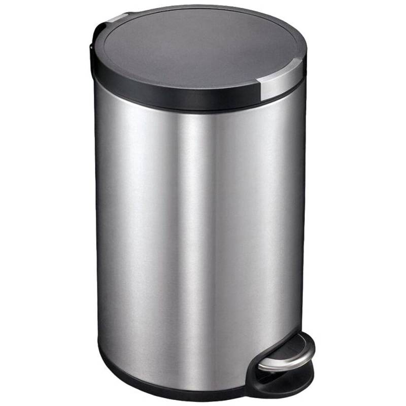 Pedalspand, EKO Artistic, st&aring;l mat, plast/rustfrit st&aring;l, 20 l, med inderspand i plast, og soft close l&aring;g, sikret mod fingeraftryk *Denne vare tages ikke retur*
