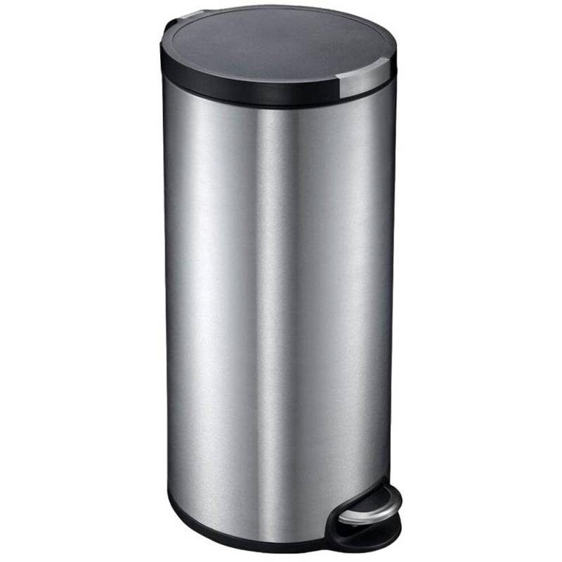 Pedalspand, EKO Artistic, st&aring;l mat, plast/rustfrit st&aring;l, 30 l, med inderspand i plast, og soft close l&aring;g, sikret mod fingeraftryk *Denne vare tages ikke retur*