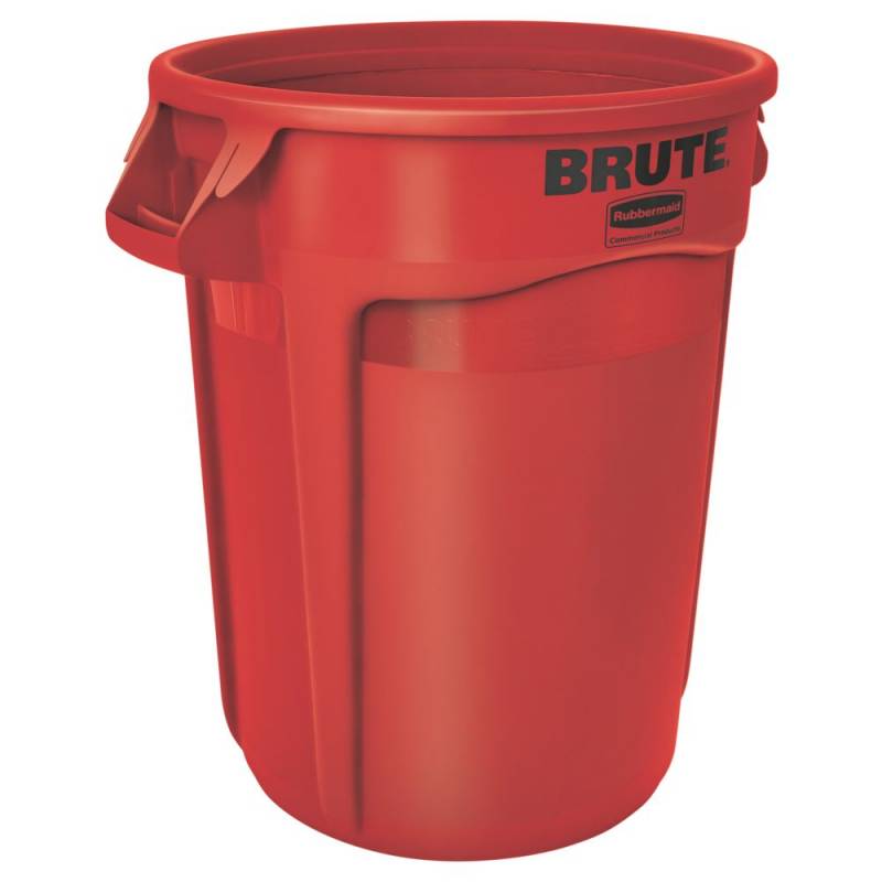 Affaldsspand, Rubbermaid Brute, r&oslash;d, PE, 121.1 l *Denne vare tages ikke retur*
