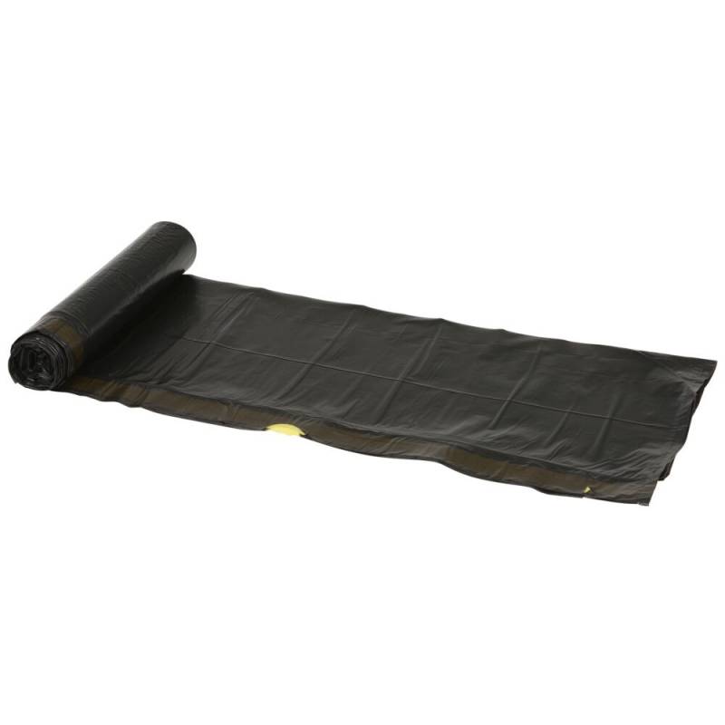 Affaldspose, med sn&oslash;reluk, 20 l, sort, LDPE/virgin, 44x50cm